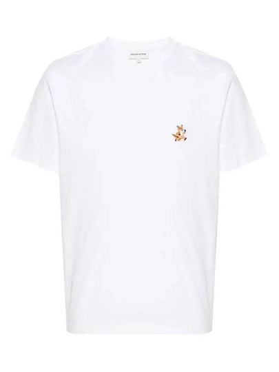 Speedy Fox Patch Comfort Short Sleeve T-Shirt White - MAISON KITSUNE - BALAAN 2