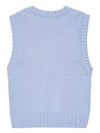 Cotton Rope Vest Poder Blue - GANNI - BALAAN 3