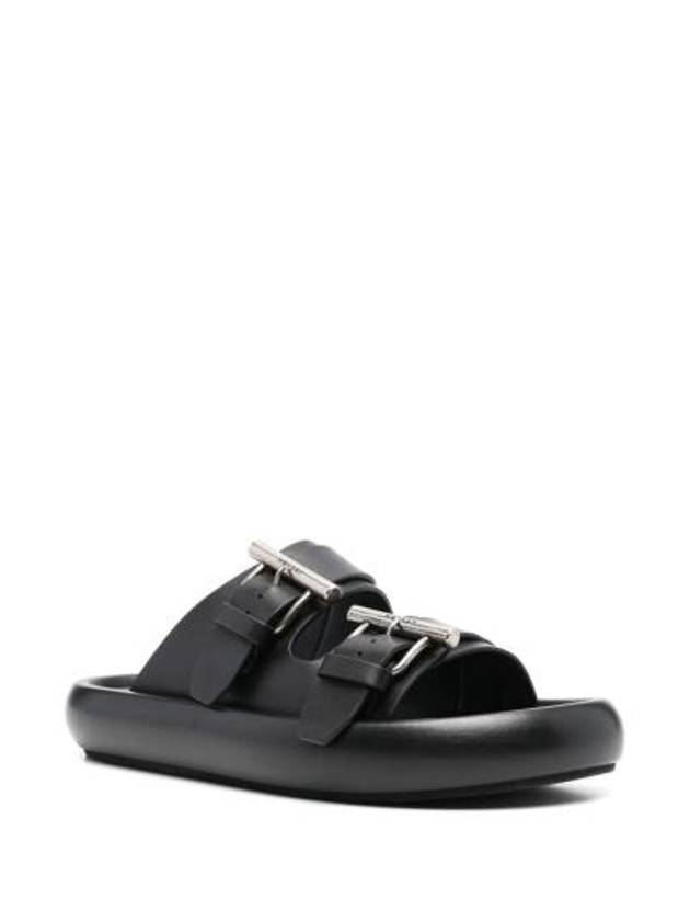 Buckle Sandals Black - ALEXANDER MCQUEEN - BALAAN 2