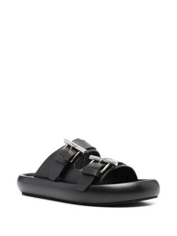 Buckle Sandals Black - ALEXANDER MCQUEEN - BALAAN 1