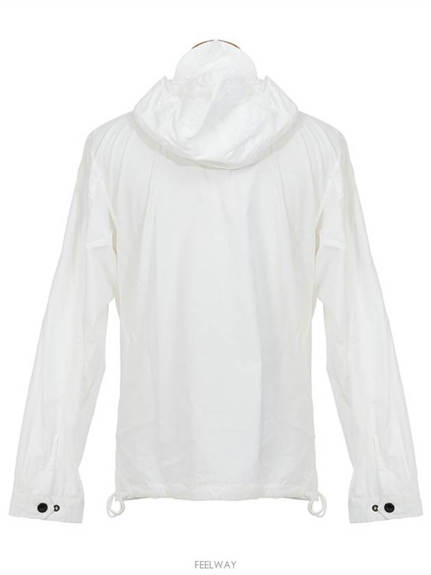 Lens Wappen Shirt Anorak White - CP COMPANY - BALAAN.