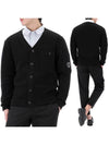 Lens Detail Cotton Cardigan Black - CP COMPANY - BALAAN 2