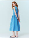 Sleeveless back ribbon dress Blue - OPENING SUNSHINE - BALAAN 1