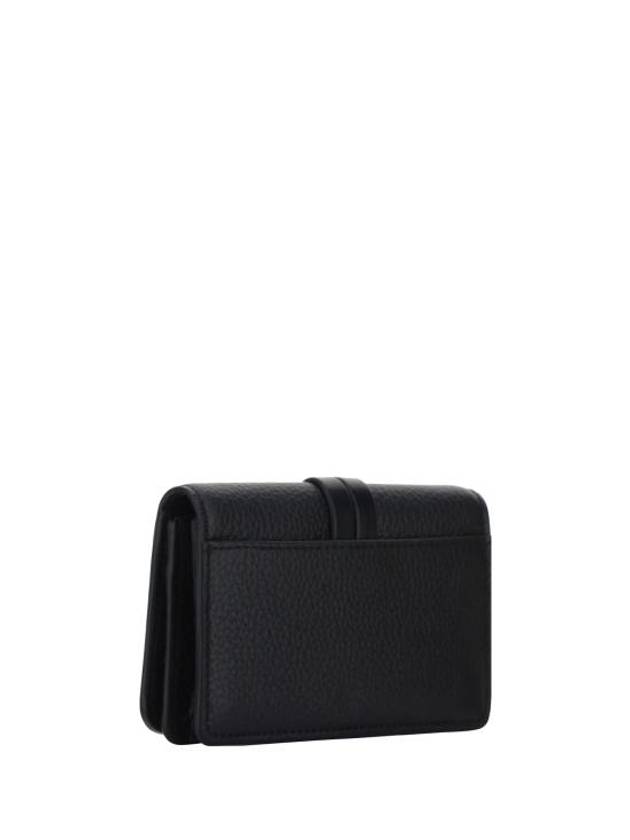 Alphabet Leather Flap Card Wallet Black - CHLOE - BALAAN 3