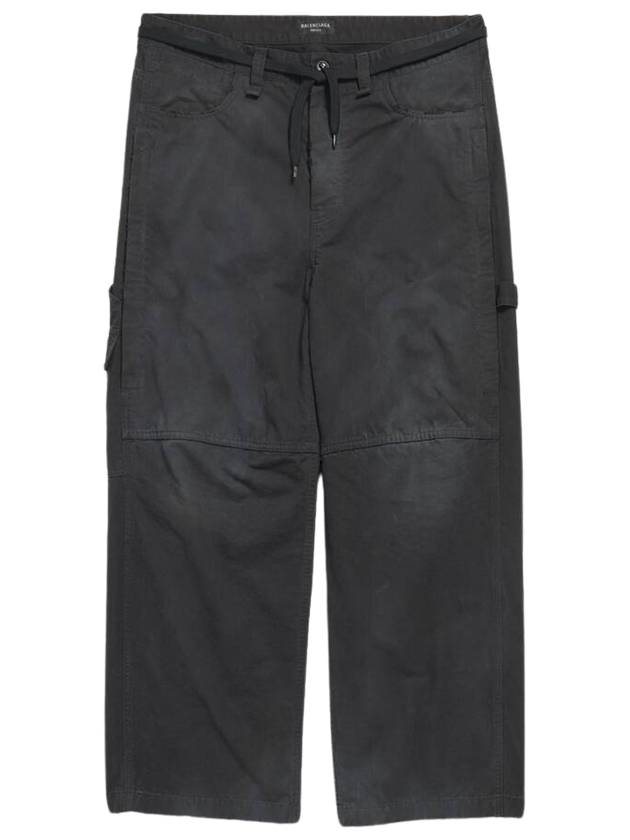 Cropped Cargo Straight Pants Black - BALENCIAGA - BALAAN 2