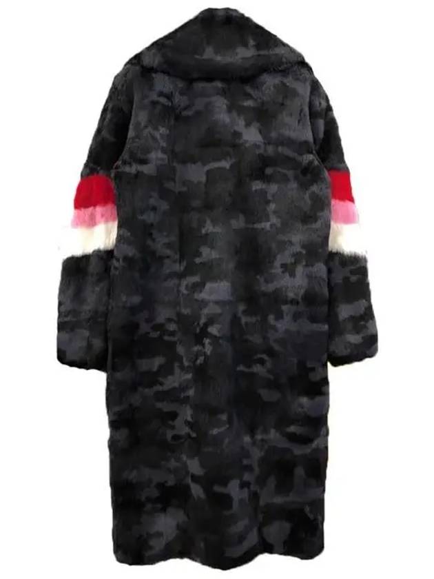 18FW color combination camo rabbit fur jacket 2541MDC12 184759 98 - MSGM - BALAAN 3