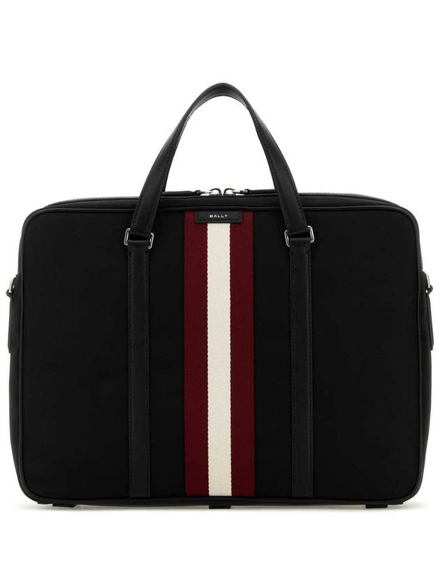 Logo Patch Brief Case Black - BALLY - BALAAN 2