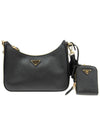 Re-Edition 2005 Saffiano Leather Shoulder Bag Black - PRADA - BALAAN 2