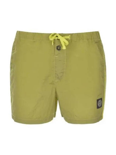 Swimming Nylon Trunk Shorts Lemon Green - STONE ISLAND - BALAAN 2