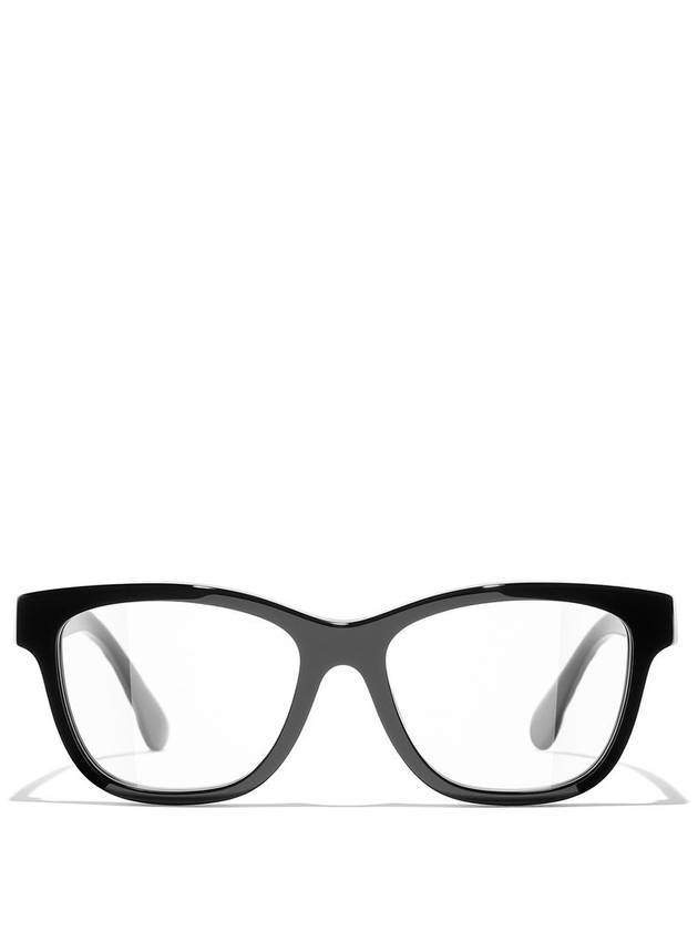 Eyewear Square Logo Eyeglasses Black - CHANEL - BALAAN 1