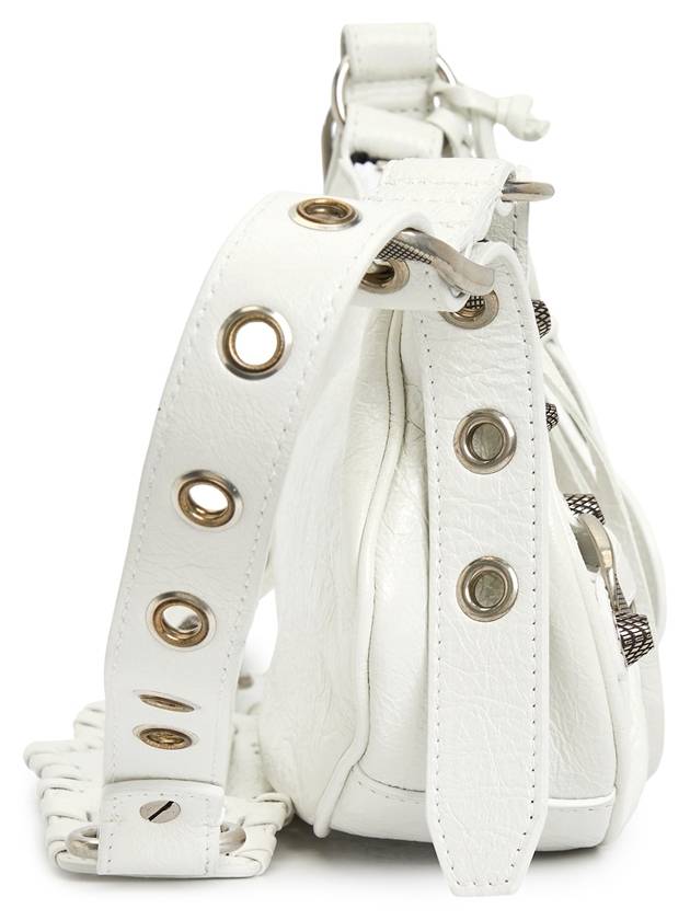 Le Cagole XS Lambskin Shoulder Bag White - BALENCIAGA - BALAAN 4