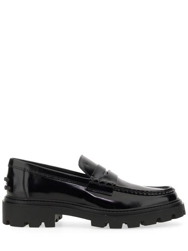 Leather Penny Loafers Black - TOD'S - BALAAN 3