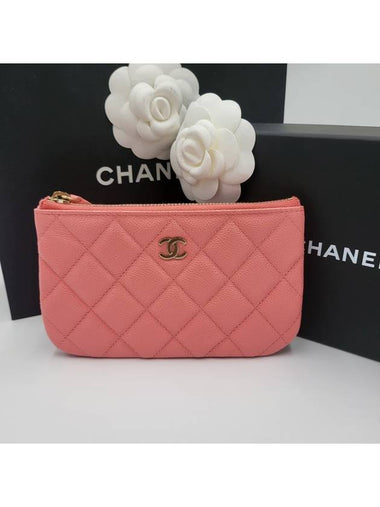 Classic caviar mini pouch pink gold AP4020 B10583 NAAUI - CHANEL - BALAAN 1