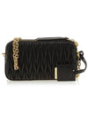 Matelasse Nappa Leather Mini Bag Black - MIU MIU - BALAAN 4