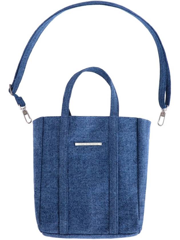 Denim Mini Tote Bag Blue - C WEAR BY THE GENIUS - BALAAN 11