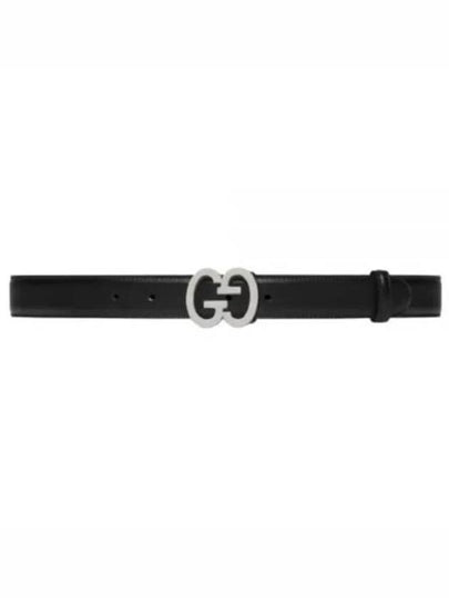 GG Superme Monogram Leather Buckle Belt - GUCCI - BALAAN 2