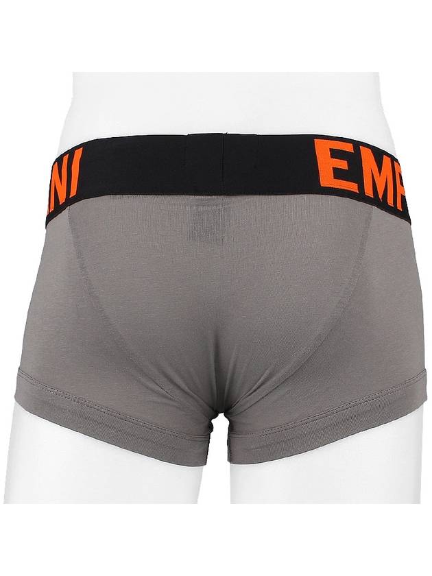 Men s Logo Trunk Briefs Gray - EMPORIO ARMANI - BALAAN 5