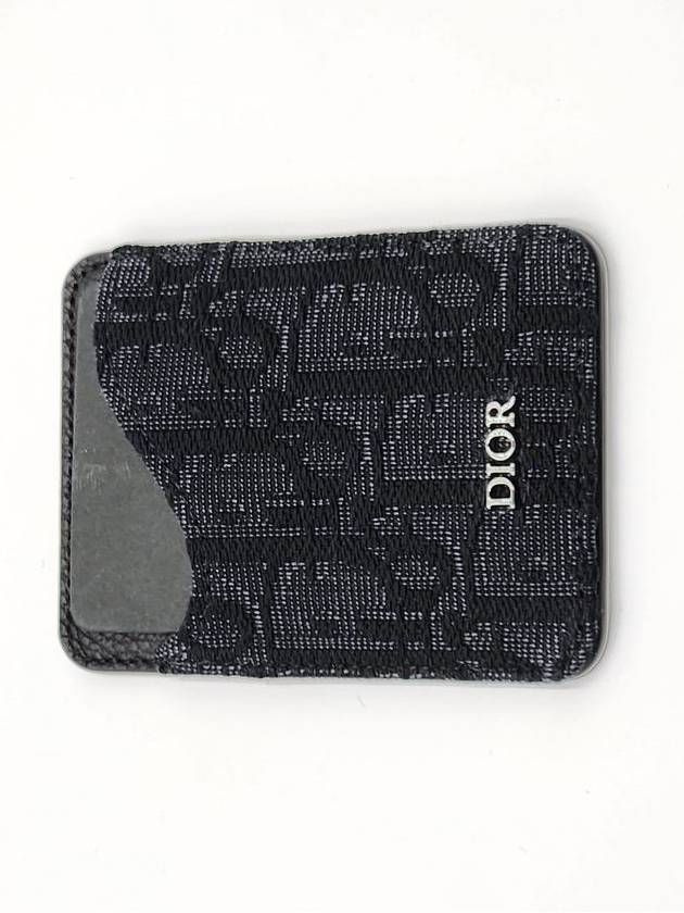 Saddle Magnetic Card Wallet Black - DIOR - BALAAN 6