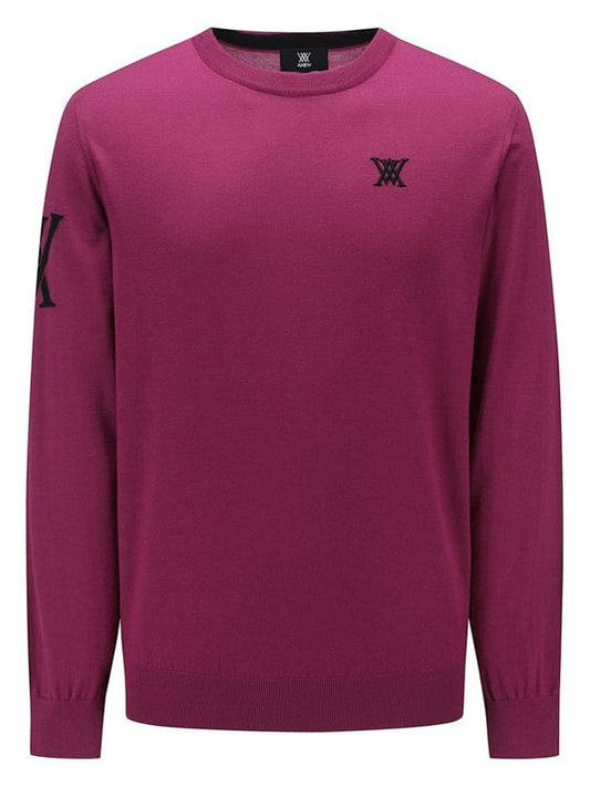 Official M CASHMERE BLEND INTARSIA SW MA - ANEWGOLF - BALAAN 1