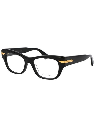 Eyewear Gold Detail Square Eyeglasses Black - BOTTEGA VENETA - BALAAN 2