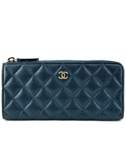 Caviar zipper long wallet - CHANEL - BALAAN 2