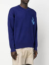 Atlee Logo Knit Top Blue - ISABEL MARANT - BALAAN 4