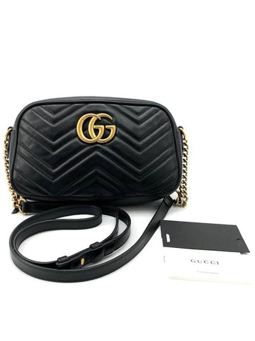 GG Marmont Matelasse Cross Bag Small 447632 - GUCCI - BALAAN 1