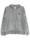 W233TS47713G Back Logo Hooded Zipup Gray Men's Jacket TJ - WOOYOUNGMI - BALAAN 1