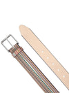 Embossed Signature Striped Belt - PAUL SMITH - BALAAN 4