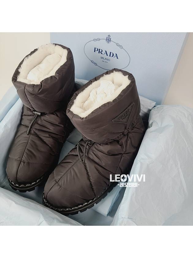 Women's Padded Nylon Winter Boots Black - PRADA - BALAAN 5