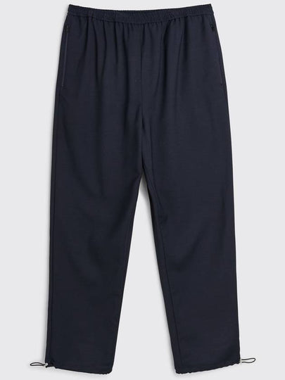 Jacquard Wool Straight Pants Navy - ACNE STUDIOS - BALAAN 2