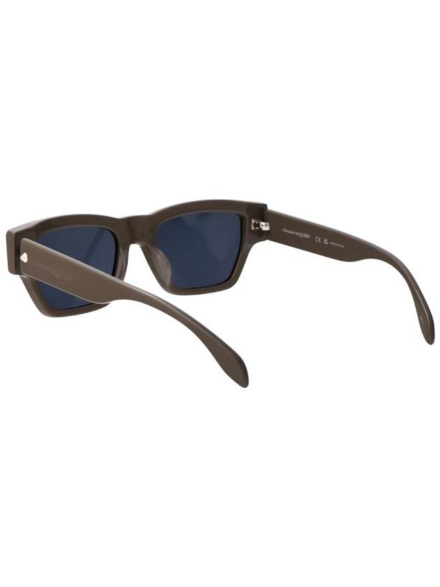 Sunglasses AM0409S 003 003 BROWN BROWN BLUE - ALEXANDER MCQUEEN - BALAAN 5