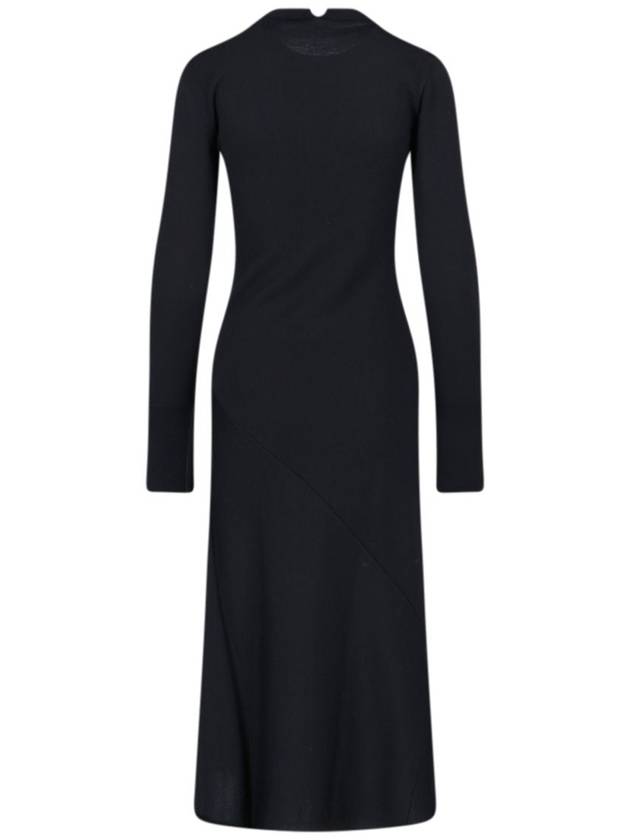 23 ss wool knit midi dress WITH necklace J02CT0140 J14595 001 B0230260112 - JIL SANDER - BALAAN 4