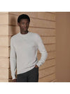 Point Faubourg Crew Neck Long Sleeve T-Shirt Grey - HERMES - BALAAN 2