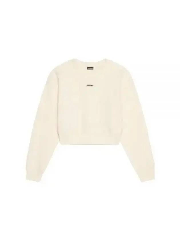 Le Grosgrain Logo Pullover Cotton Knit Top Beige - JACQUEMUS - BALAAN 2