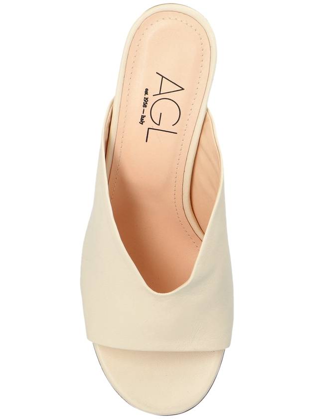 AGL Heeled Mules Dorica, Women's, Cream - AGL - BALAAN 6