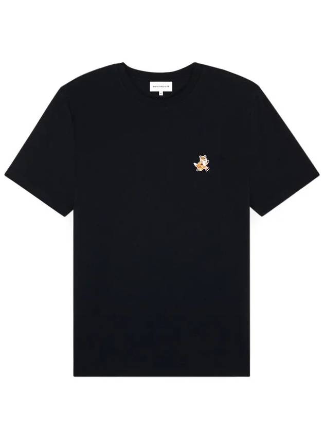 Speedy Fox Patch Comfort Short Sleeve T-Shirt Black - MAISON KITSUNE - BALAAN 2