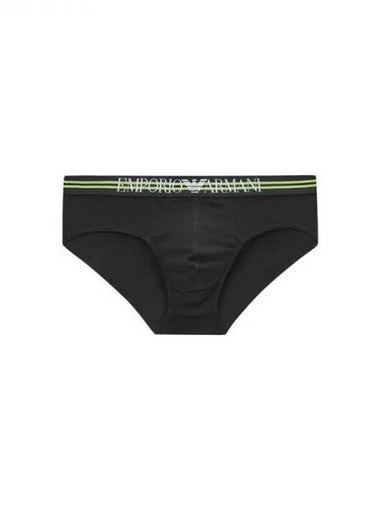 UNDERWEAR ARMANI Max Men s Double Line Logo Band Briefs Black 271842 - EMPORIO ARMANI - BALAAN 1