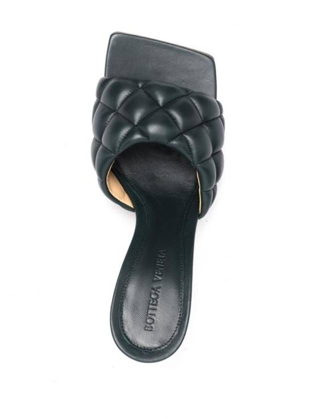 Quilted Nappa Sandal Heels Inkwell - BOTTEGA VENETA - BALAAN 5