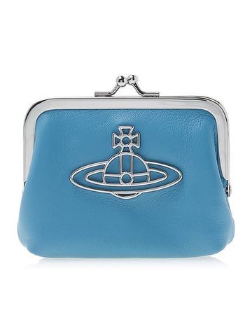 Nappa Thin Line Prime Perth Coin Wallet Blue - VIVIENNE WESTWOOD - BALAAN 1