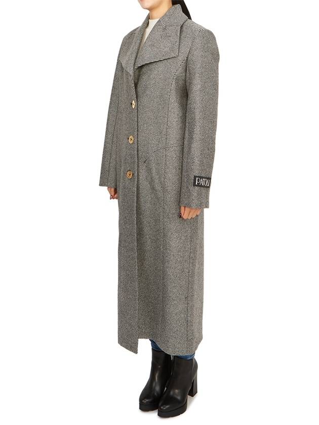 Virgin Wool Single Coat Graphite - PATOU - BALAAN 5