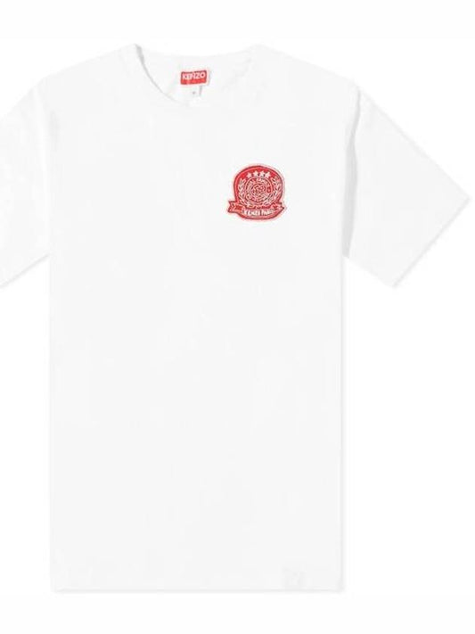 DRAWN VARSITY embroidered t-shirt FE5 5TS270 4SY 02 - KENZO - BALAAN 1