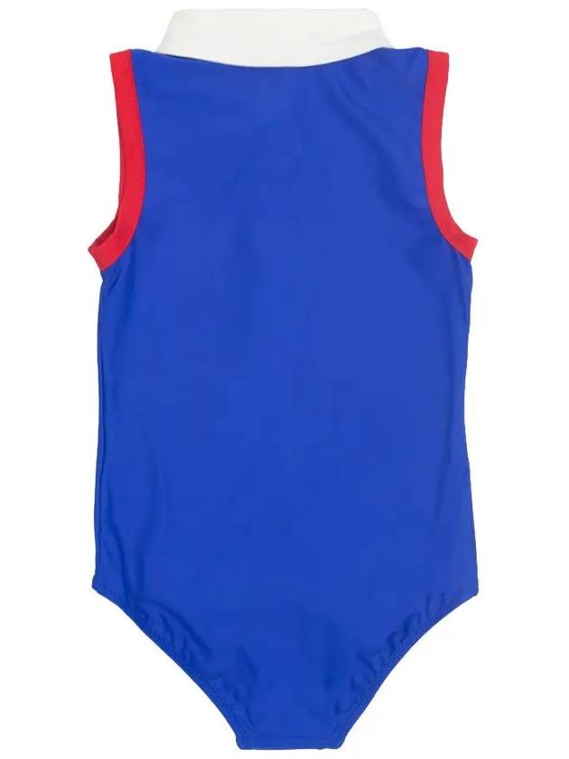 Kids Zipper Collar Swimsuit Blue 23280100 60 - MINI RODINI - BALAAN 3