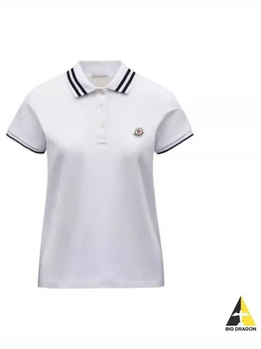 8A00009 84720 001 Logo Patch Polo Shirt - MONCLER - BALAAN 1
