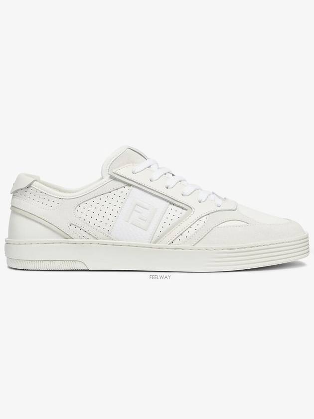 Step Leather Low Top Sneakers White - FENDI - BALAAN 2