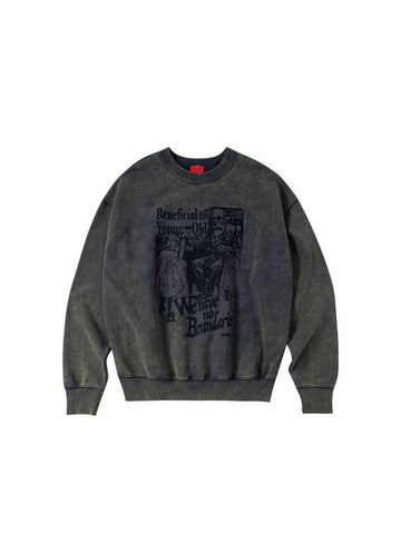 washed graphic sweatshirt - CONECTX - BALAAN 1