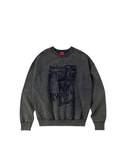 washed graphic sweatshirt - CONECTX - BALAAN 1