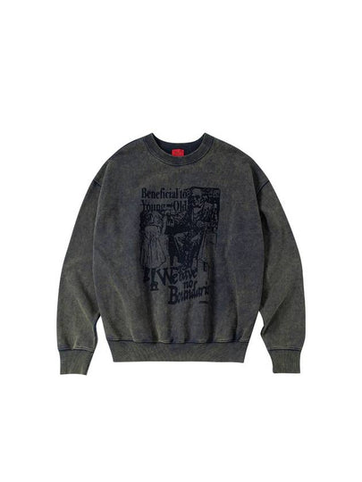 Washed Graphic Sweatshirt - CONECTX - BALAAN 2