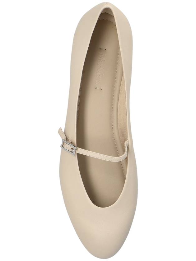 Max Mara Leather Ballet Flats, Women's, Beige - MAX MARA - BALAAN 6