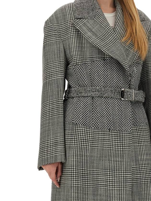 WOOL PATCHWORK COAT - TOM FORD - BALAAN 4